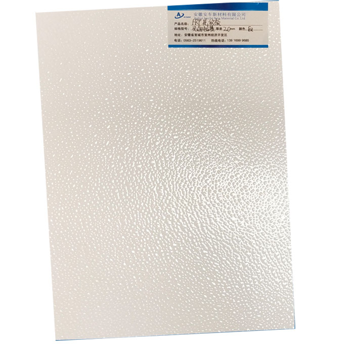 Gel Coat Pebble Embossed FRP Sheets for RV Roof And Skirt